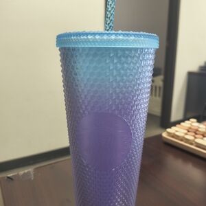 Starbucks Iridescent Blue and Purple Textured Tumbler